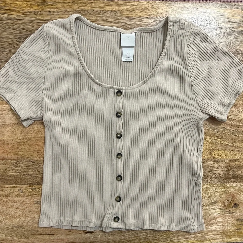 H&M Ribbed Shirt - Picture 1 of 5